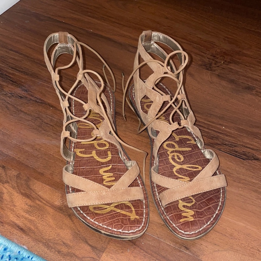 Sam Edelman tan gladiator sandals, size 8!